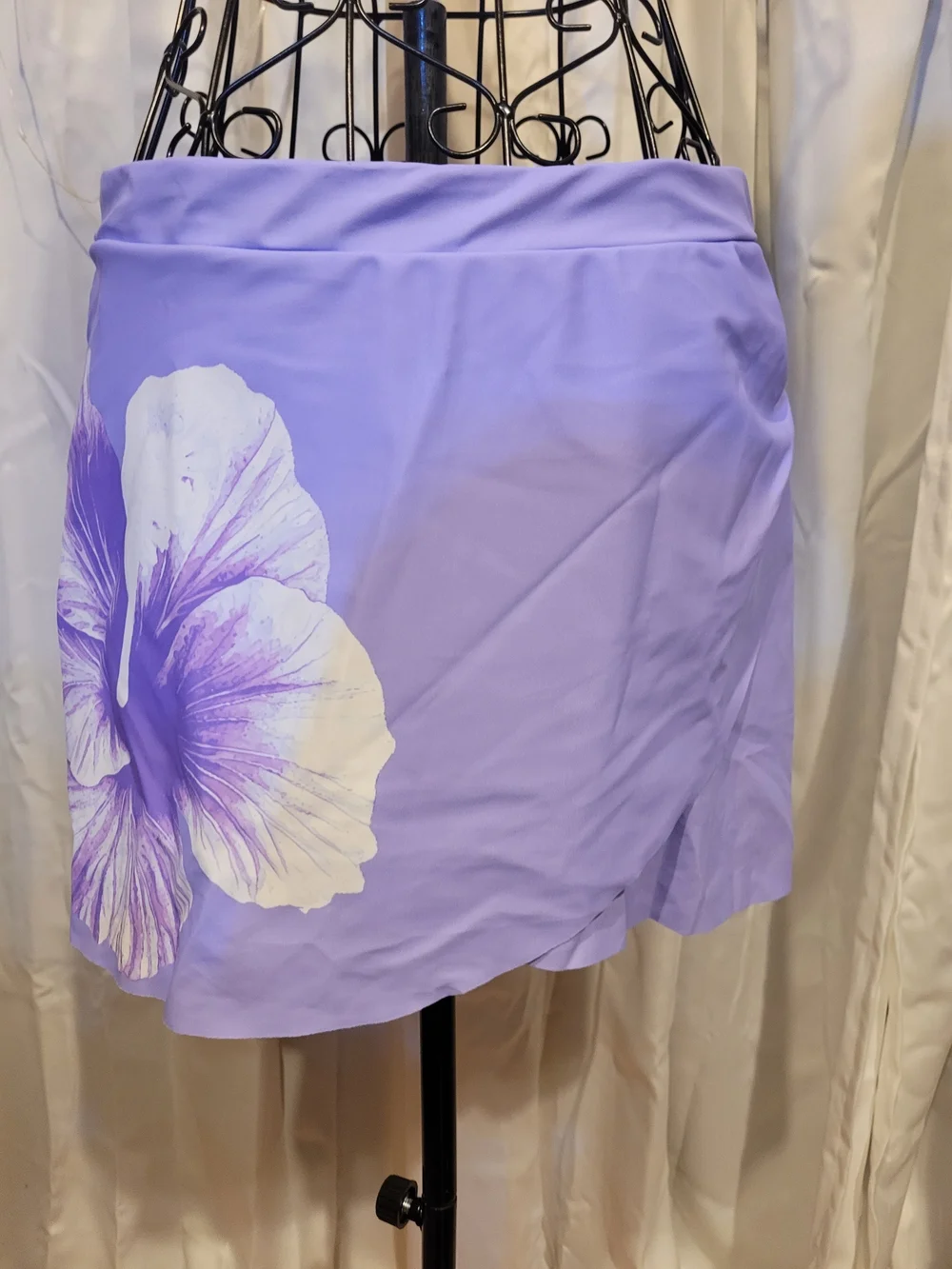 Amazon Lavender Floral Halter Bikini Set